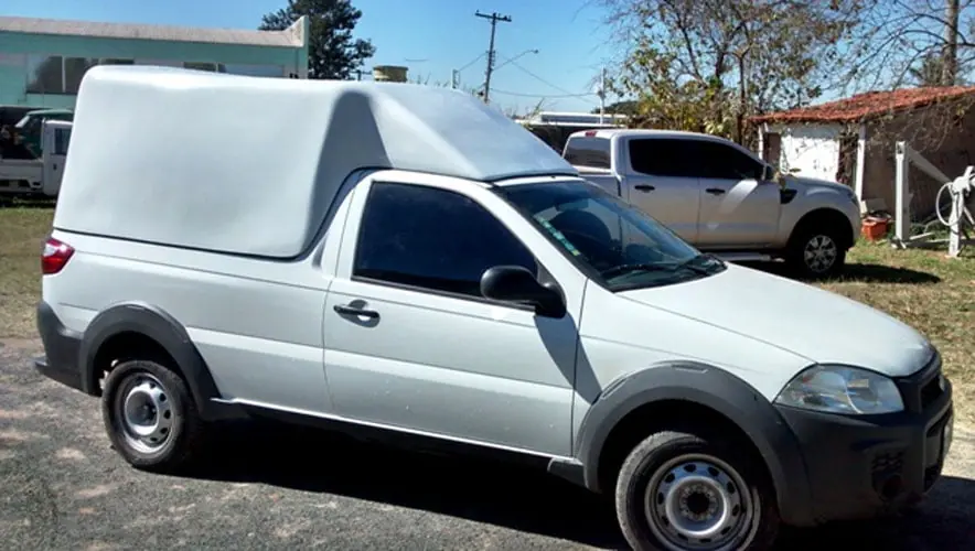 Capotas para Fiat Strada Cabine Simples Baú 2014 a 2020